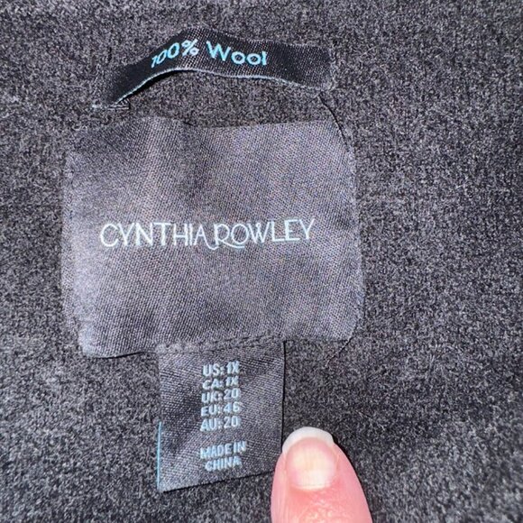 Cynthia Rowley 100% Wool Black Jacket Womens Size 1X - Picture 2 of 6